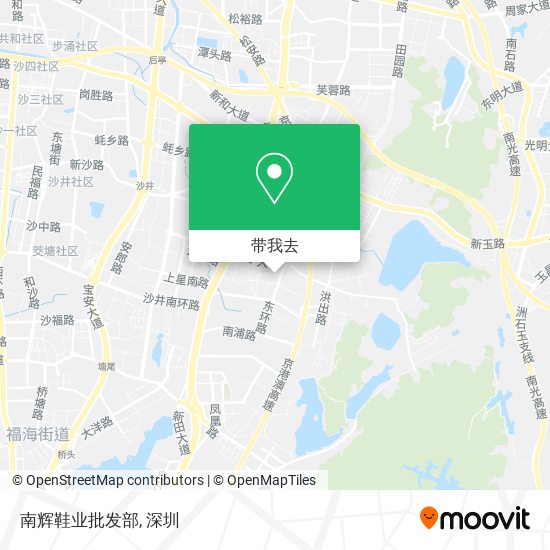 南辉鞋业批发部地图