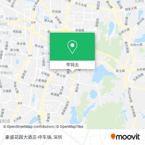 豪盛花园大酒店-停车场地图