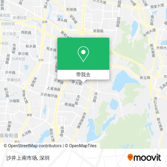沙井上南市场地图