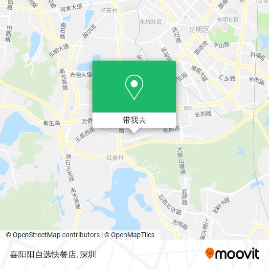喜阳阳自选快餐店地图