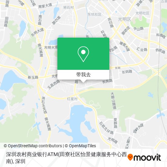深圳农村商业银行ATM(田寮社区怡景健康服务中心西南)地图
