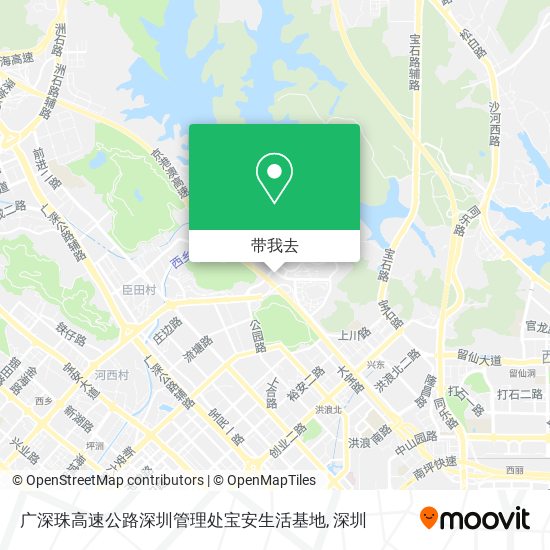广深珠高速公路深圳管理处宝安生活基地地图