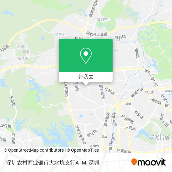 深圳农村商业银行大水坑支行ATM地图