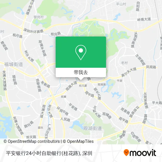 平安银行24小时自助银行(桂花路)地图