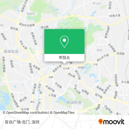 首信广场-北门地图