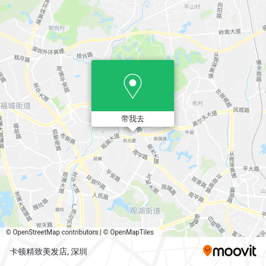卡顿精致美发店地图