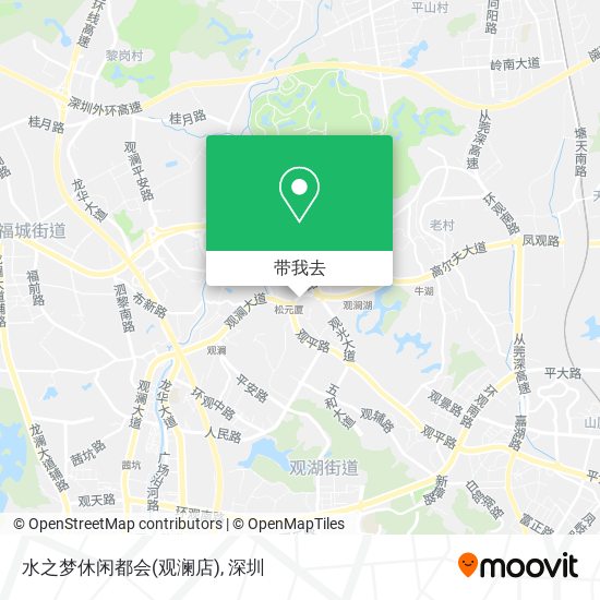 水之梦休闲都会(观澜店)地图