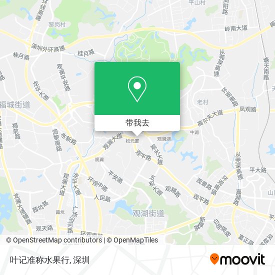 叶记准称水果行地图