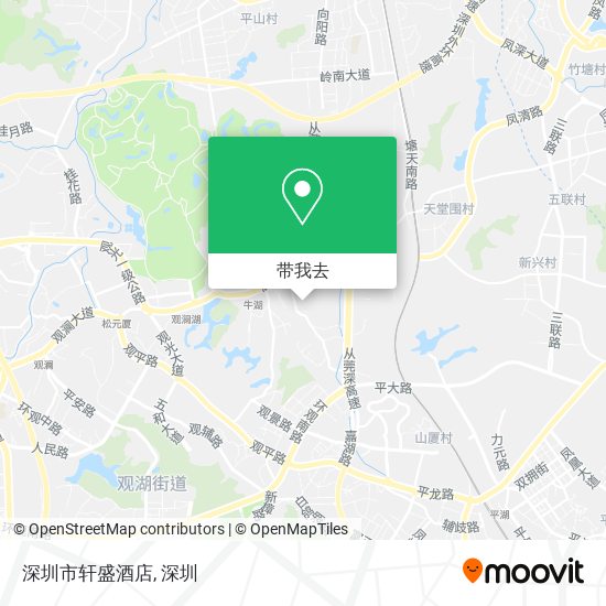 深圳市轩盛酒店地图