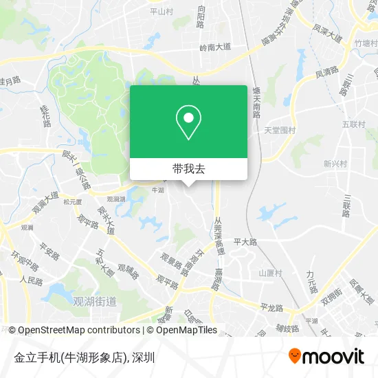 金立手机(牛湖形象店)地图