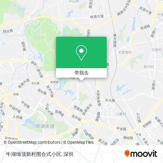 牛湖坳顶新村围合式小区地图