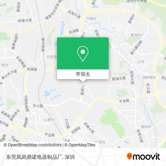东莞凤岗鼎诺电器制品厂地图