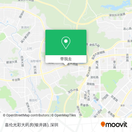 嘉伦光彩大药房(银井路)地图