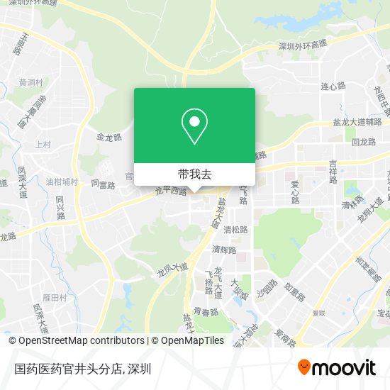 国药医药官井头分店地图