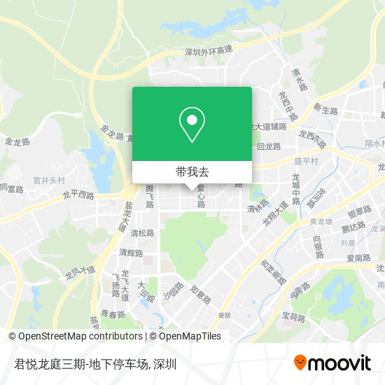 君悦龙庭三期-地下停车场地图