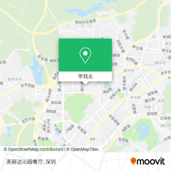美丽达沁园餐厅地图