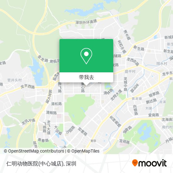 仁明动物医院(中心城店)地图