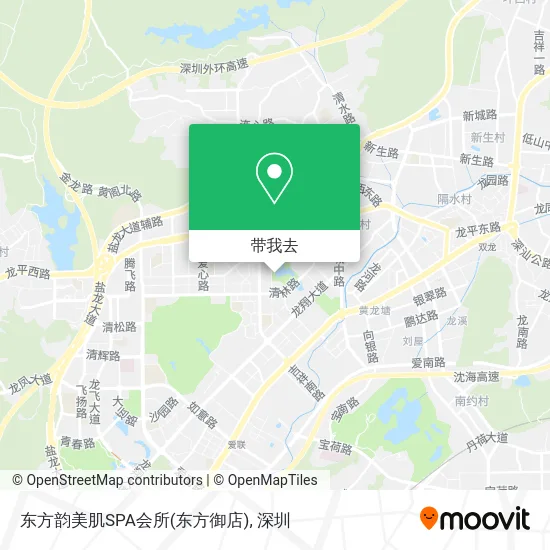 东方韵美肌SPA会所(东方御店)地图