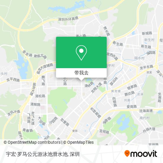 宇宏·罗马公元游泳池滑水池地图