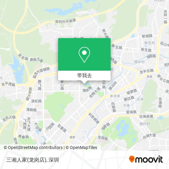 三湘人家(龙岗店)地图
