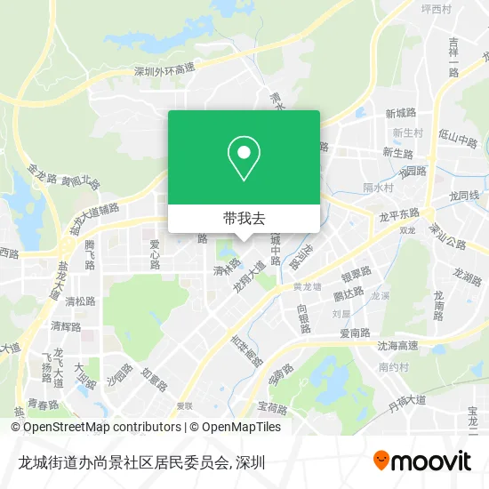 龙城街道办尚景社区居民委员会地图