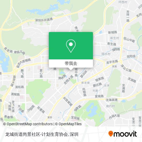 龙城街道尚景社区-计划生育协会地图