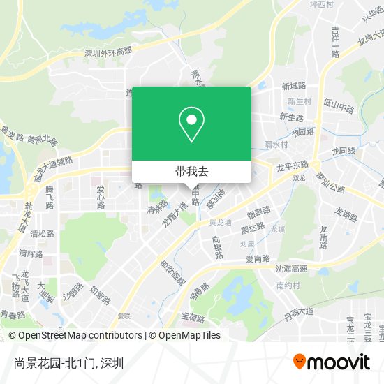 尚景花园-北1门地图