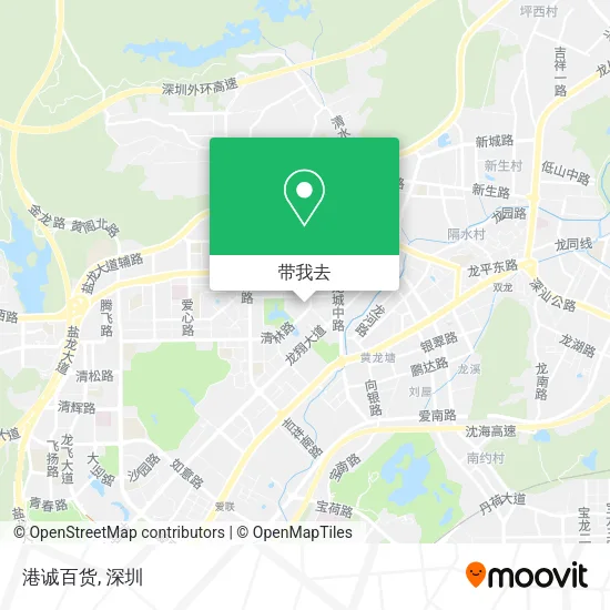 港诚百货地图