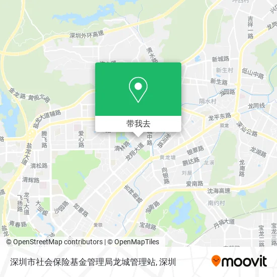 深圳市社会保险基金管理局龙城管理站地图
