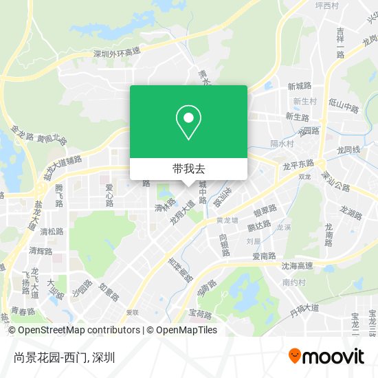 尚景花园-西门地图