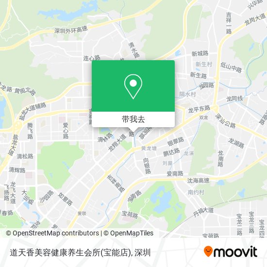 道天香美容健康养生会所(宝能店)地图