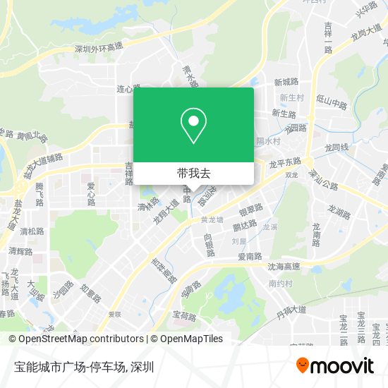 宝能城市广场-停车场地图