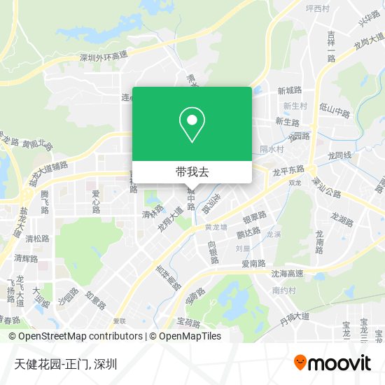 天健花园-正门地图