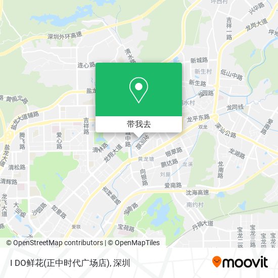 I DO鲜花(正中时代广场店)地图