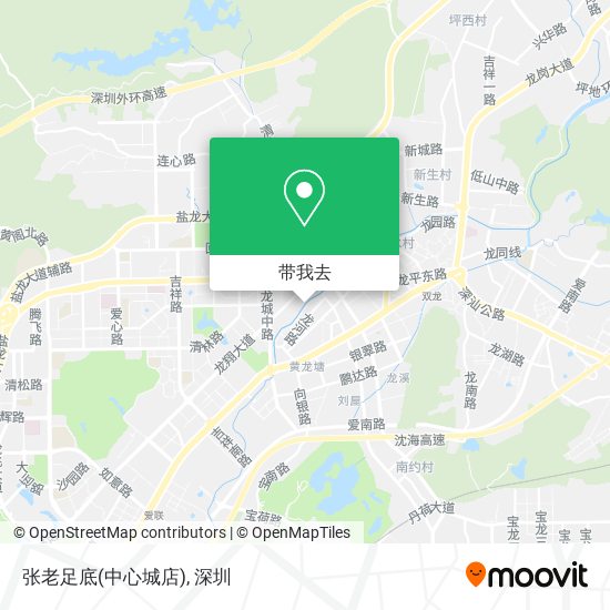 张老足底(中心城店)地图