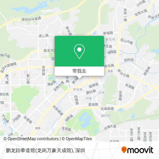 鹏龙跆拳道馆(龙岗万象天成馆)地图