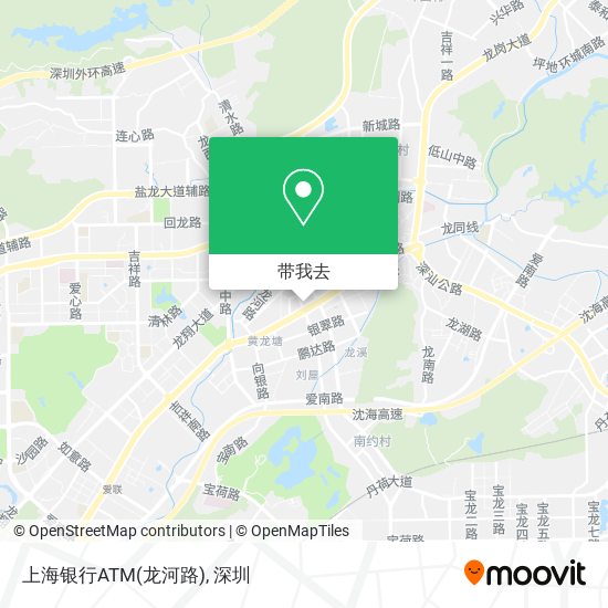 上海银行ATM(龙河路)地图