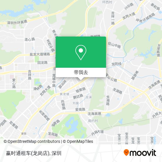 赢时通租车(龙岗店)地图
