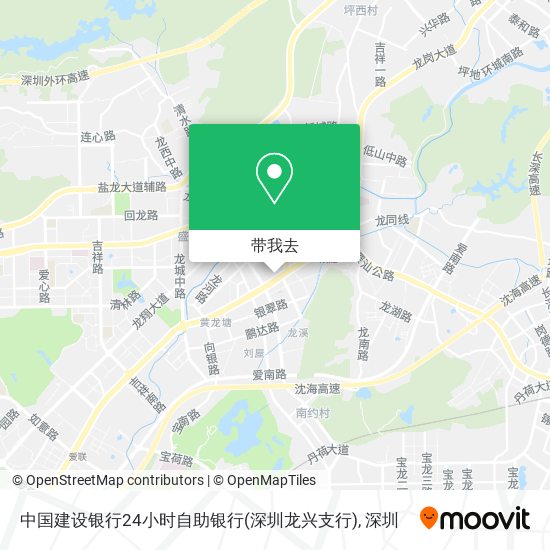 中国建设银行24小时自助银行(深圳龙兴支行)地图
