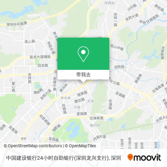 中国建设银行24小时自助银行(深圳龙兴支行)地图