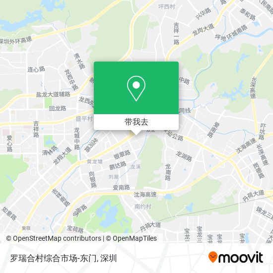 罗瑞合村综合市场-东门地图