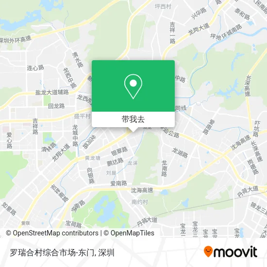 罗瑞合村综合市场-东门地图