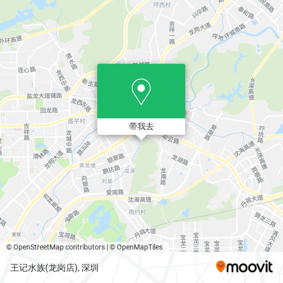 王记水族(龙岗店)地图
