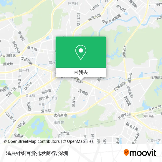 鸿展针织百货批发商行地图