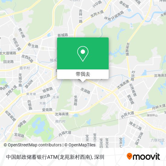 中国邮政储蓄银行ATM(龙苑新村西南)地图