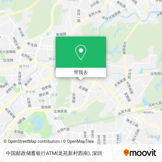 中国邮政储蓄银行ATM(龙苑新村西南)地图