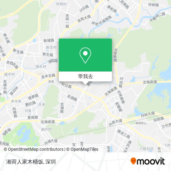湘荷人家木桶饭地图