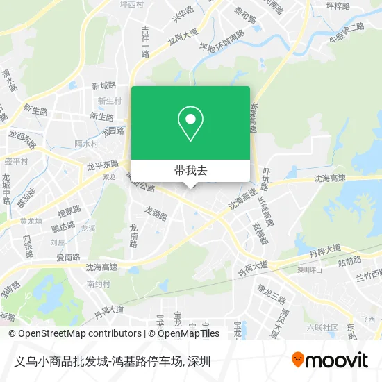 义乌小商品批发城-鸿基路停车场地图
