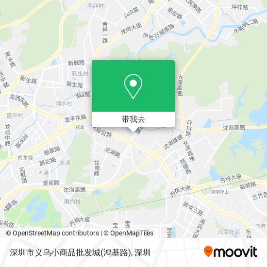 深圳市义乌小商品批发城(鸿基路)地图