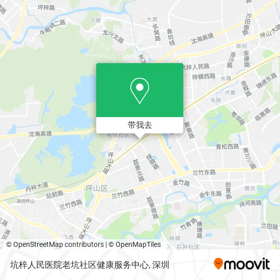 坑梓人民医院老坑社区健康服务中心地图